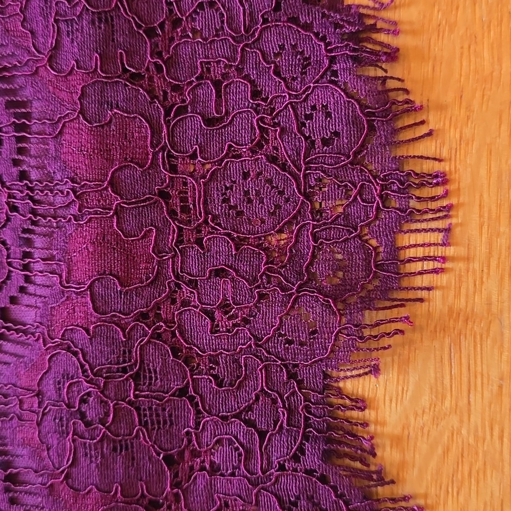 Lulus, Take Me To Brunch, Burgundy Lace Shift Dress, EUC, Women's XL - Picture 6 of 16